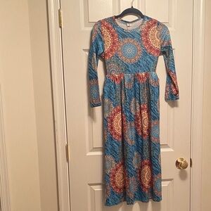 PatPat Bohemian Style Girls Maxi Dress…size 8-9 year old